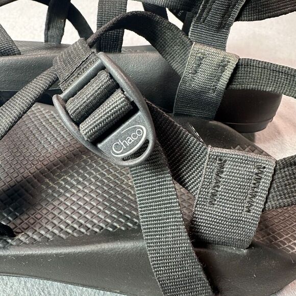 Chaco Sandals Mens 12 Z2 Classic Black Toe Loop Walking Hiking Ankle Strap - Picture 5 of 8